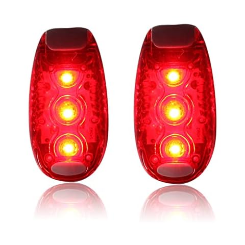 2 Pack of LED Safety Light, Running Lights, Backpack Light, Bike Rear Light with 3 Modes, High Visibility Accessories Clip on Bag, Waterproof Flashing Warning Reflective Gear for Walker, Runner, Pet Cover