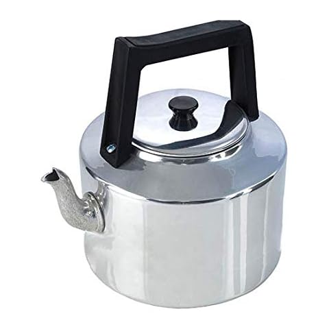 Large Aluminium 8 Pint Teapot with Lid Cover