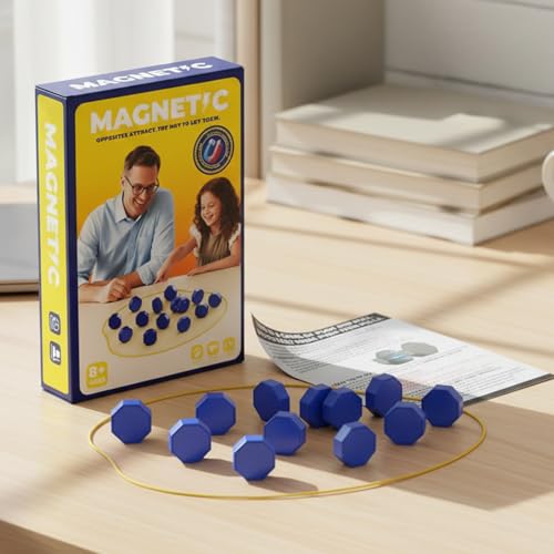 Juego de ajedrez - Juego de ajedrez magnético con Cuerda y 20 Piezas de Piedras - Juegos de Estrategia multijugador con Tablero magnético para Viajar - Juegos de ajedrez magnéticos portátile - imagen 5