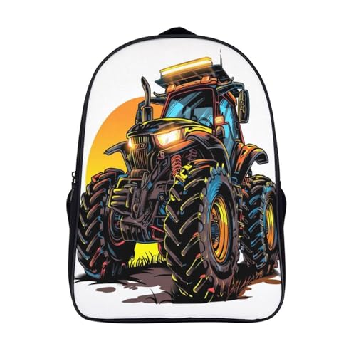 Mochila infantil de tractor para excursiones escolares y días de lluvia en el colegio