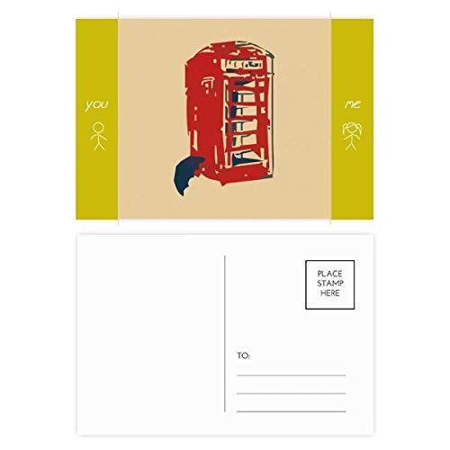Cartes postales cabine téléphonique pluie pour ne plus manquer de mots