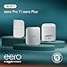 Amazon eero Pro 7 mesh wifi system with eero Plus annual (auto-renews) - Supports internet plans up to 5 Gbps, Coverage up to 6,000 sq. ft., 3-pack