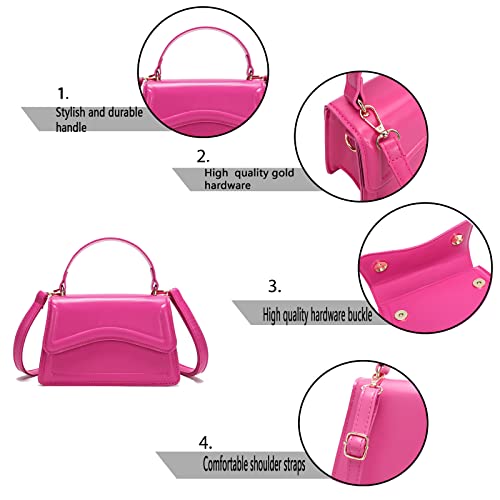 Image of SHUIANGRAN Stylish and Simple Crossbody Bag Small Square bag Purses for Women Satchel Shoulder bag Bag Purse