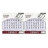 iENVY by KISS 3D Trio Lashes Classic Long (2 PACK) Naturally Fluffy 3X Easier and Faster Application