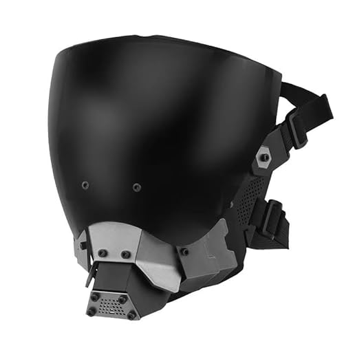 Máscara punk, máscara de capacete de tecnologia futurista, máscara legal de internet, fantasia de Ha