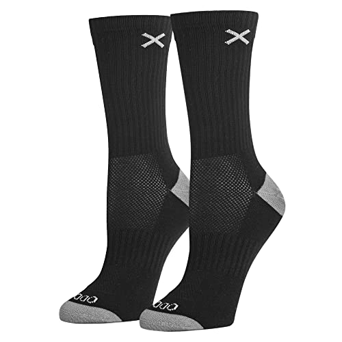 Image of Odd Sox - Basix Heather Athletic Crew Socks - Knit Cotton Cushioned Breathable Arch Support - Unisex Sizing