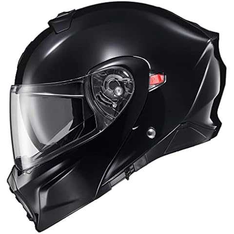 ScorpionEXO GT930 Open Full Face Transformer Adult Motorcycle Helmet Bluetooth Ready Speaker Pockets DOT ECE P/J Approved Solid (Gloss Black - Medium) Cover