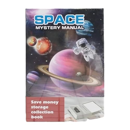 Nishiyuenyi Cassaforte a libro con serratura a combinazione, salvadanaio con contenitore di risparmio, cassaforte nascosta per conservare denaro, gioielli, chiavi, Style a