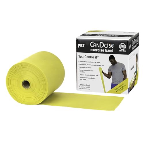 Bande Elastique Cando W58523 sans latex de 46 m super souple jaune