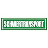 Kiwistar - Autoaufkleber - Schwertransport invertiert - Hinweis Aufkleber Sticker für Auto, Kfz, Fahrrad, PKW, LKW