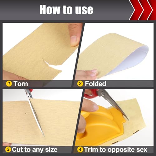 BOSHCRAFT 80 Grit PSA Longboard Sandpaper, 20-Yard Long Continuous Roll 2-3/4" Wide Self-Adhesive Sanding Paper for Auto Body Woodworking Metalworking by BOSHCRAFT - Used condition - Image 4