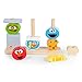 Bright Starts Mix & Match Sesame Street Friends Wooden Stacking Toy, Ages 18-36 months