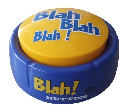 Blah Button  Talking Blue Button Features Hilarious Blah Sayings  Talking Novelty Gift for Laughs and Stress Relief  Talkie Toys Products