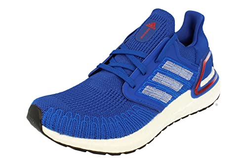 adidas Ultraboost 20 Mens Running Trainers Sneakers (UK 6 US 6.5 EU 39 13, Royal Blue White red EG0758)