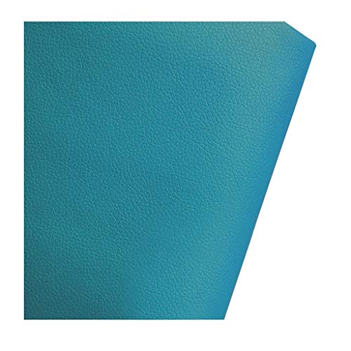 Tissu simili cuir bleu ciel 140x300cm pour tapisserie de chaise et coussin