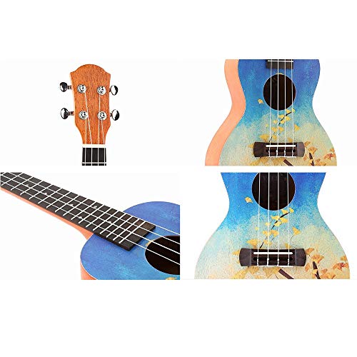 Ukulele en bois Acajou Bois Traditionnel 23 Pouces Concert Ukulélé Coloré Peinture Uke Hawaii Enfants Petite Guitare… - Les Beatles, Paul McCartney, John Lennon, RIngo Starr, George Harrison Ukulele en bois Acajou Bois Traditionnel 23 Pouces Concert Ukulélé Coloré Peinture Uke Hawaii Enfants Petite Guitare… – Image 7