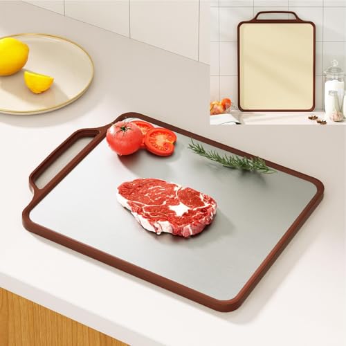 Bloc de boucher en acier inoxydable 39 x 30 cm avec structure double face - 4