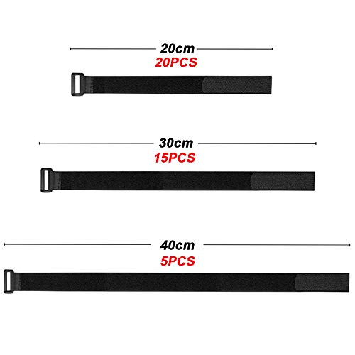 Aiqeer 40 Pezzi Set di Fascette Cavi