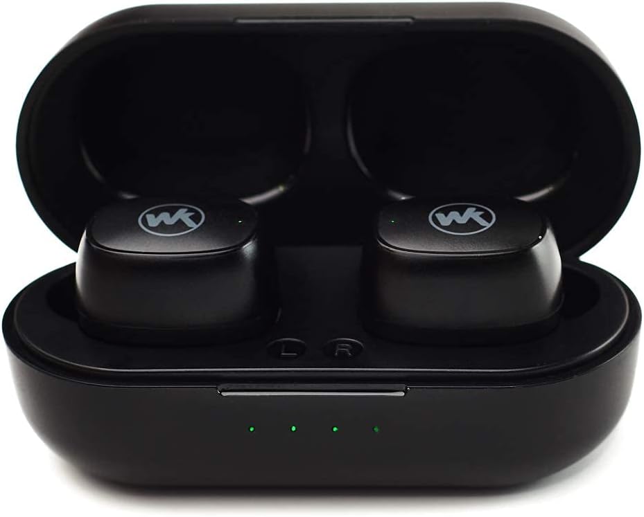 🔥 Wir Konnen Headphones Wireles A1 Bluetooth 5.0 in-Ear Lightweight Wireless Headphones, Built-in Microphone, Immersive Sound, Long Distance Connection with Charging Case, Black