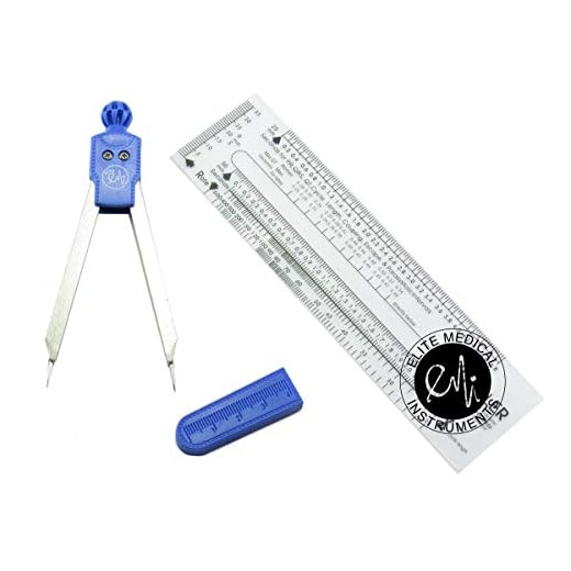 EMI Royal Deluxe EKG Caliper and EKG Ruler Combination Set EKR-453