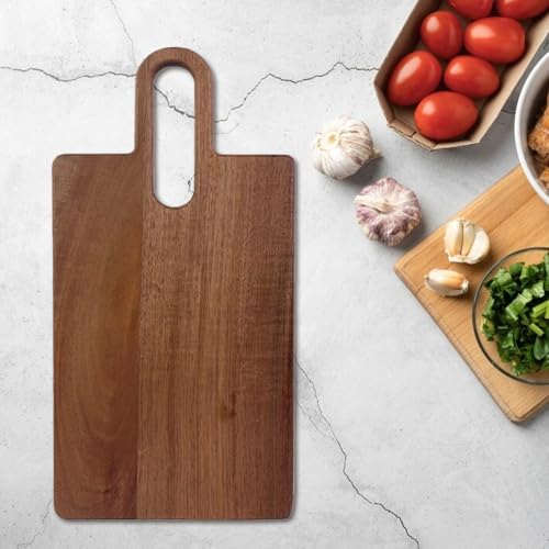 Planche à pizza à fromage en bois polyvalente avec poignée de cuisine