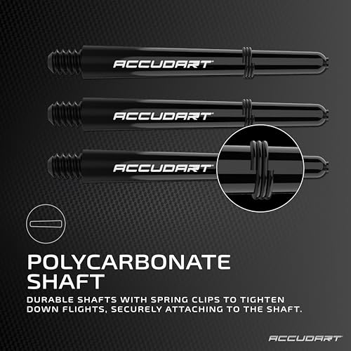 Accudart Steel Tip Dart Set 7.0 – 85% Tungsten Barrels, Deep‑Groove Grip Rings, Polycarbonate Shafts (40mm & 41mm), Standard Flights, Pocket Wallet Storage – Precision 22g Darts by Accudart - Image 3