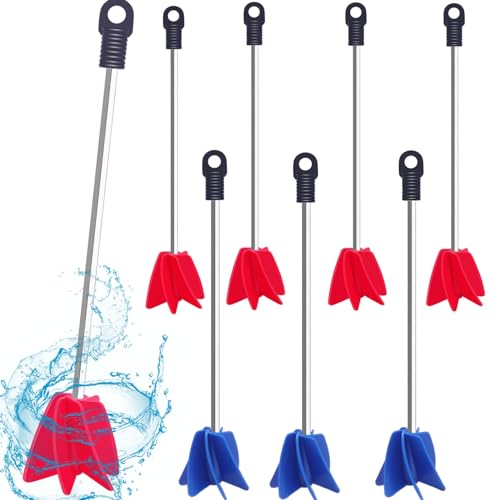 11.8 Inch Paint Stirrer for Drill, Drill Mixer Attachment, Epoxy Mixer, Paint Mixer for Drill, Helix Drill Paint Mixer for Most Drills, Resin Mixer, Mixing Concrete Resin Paint (4)