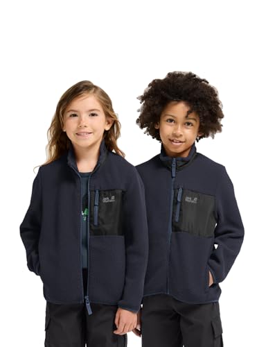 Chaqueta Jack Wolfskin Lite Curl Fz K para niños en forro polar azul
