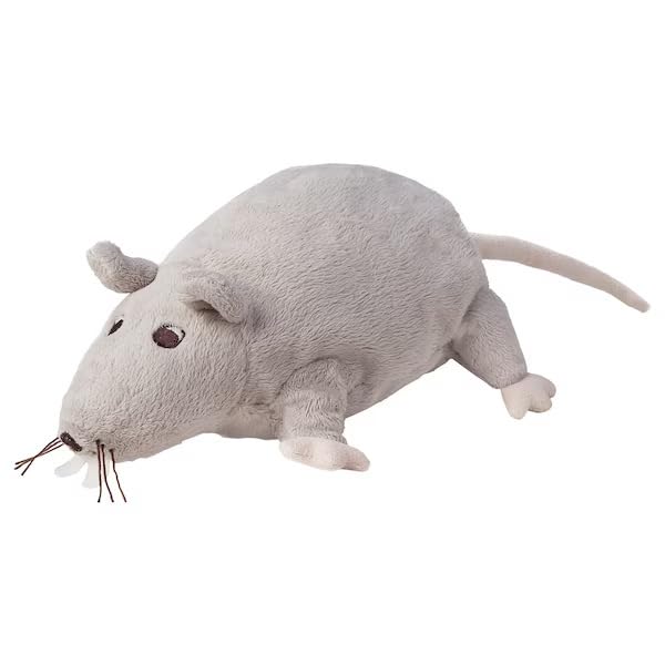 IKEA Ratte Maus Grau Gosig Ratta Plüschtier - L 23 cm