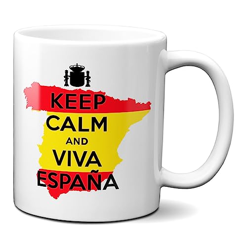 Planetacase Taza Keep Calm and Viva España Ceramica 330 mL