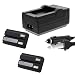 Produktbild 2X Ersatz Akku EN-EL1 mit Ladegerät Set für Nikon Coolpix 775, 880, 885, 995, 4300, 4500, 4800, 5000, 5400, 5700, 8700, E880, Konica Minolta Dimage A200 NP-800 ACCU Charger