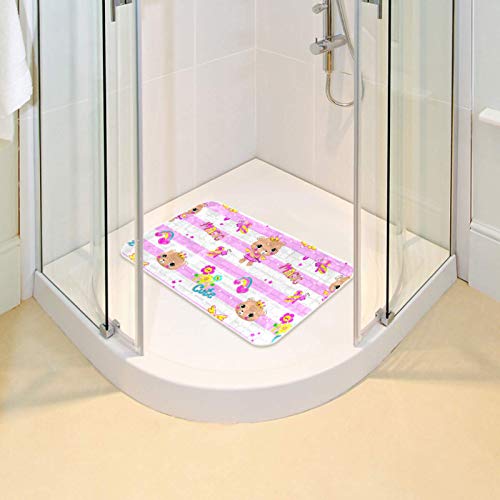 Tapis de bain en PVC antidérapant ours pour éviter les glissades