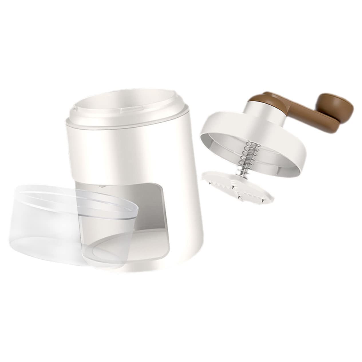KICHOUSE Diy Ice Shaver Machine Hand Crank Operated Ice Crusher for Smoothies Parties