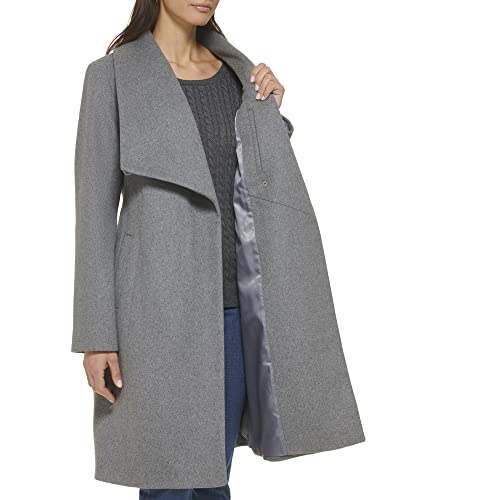 Image of Cole Haan Women's Belted Wool Blend Wrap Coat