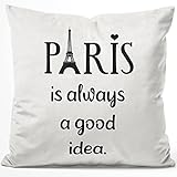 Kissen mit flauschiger, kuscheliger und samtweicher Oberfläche. Inklusive Innenkissen mit Füllung aus Polyesterwatte.