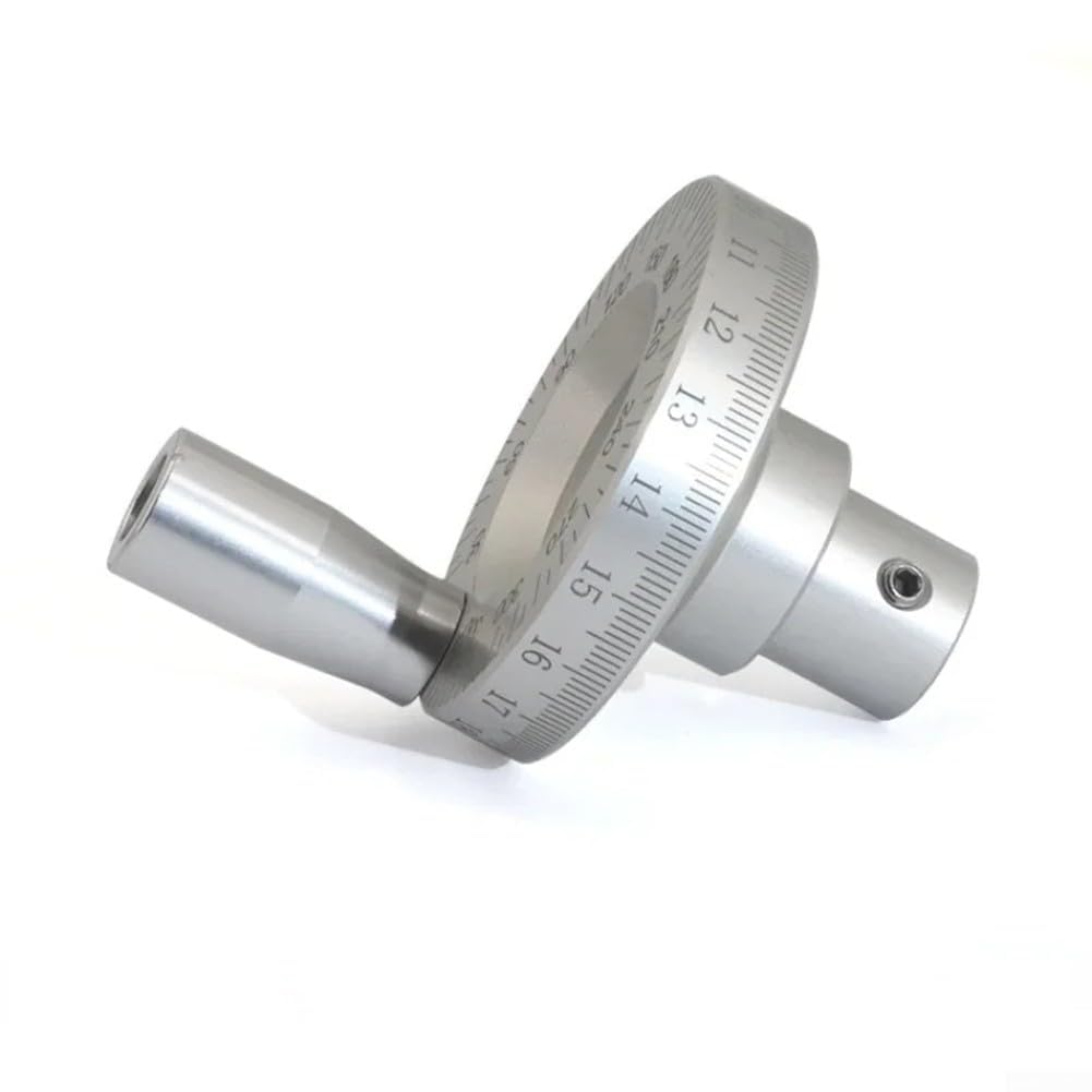 Robust gebautes Handrad aus Aluminiumlegierung mit gravierter Skala für genaue Leistung (6 mm)