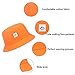 Kids Sun Hat Smile Face Bucket Hat for Girls Boys Summer Sun Protection Cotton Unisex Beach Cap (2-7Year, Orange)