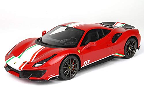 Amazon | BBR 1/18 フェラーリ 488 ピスタ ピロティ 2018 レッド 232台 
