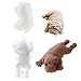 Fewo 2 Pack 3D Shar Pei Dog Silicone Molds for Baking Mousse Cake Pug Puppy Birthday Treats Chocolate Jello Fondant Mould Pudding Ice Cream Soap Lotion Bars Making Supplies