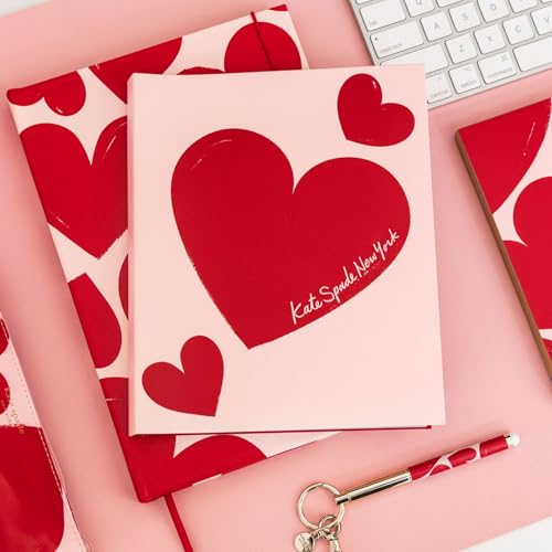 Carnet à spirale Kate Spade notes lignées couverture rigide cœurs - 5