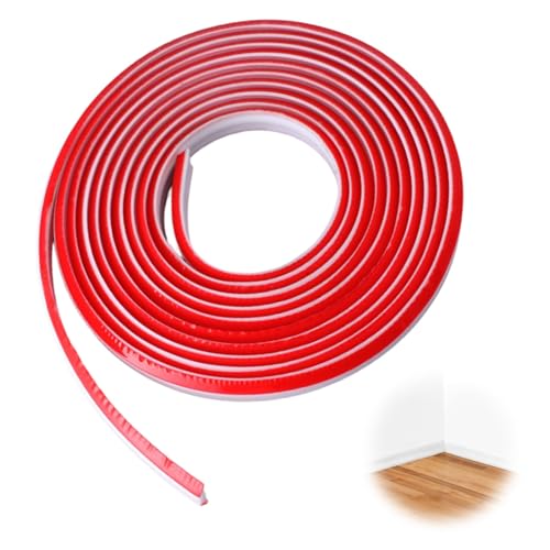 3 Pièces Baguette de Finition 12x9mm Blanc, Moulure Auto Adhésive Flexible pour Coin Mur et Plafond, Cornière PVC Étanche, Quart de Rond Joint Porte et...