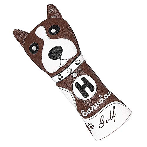 barudan golf Funny Boston Dog Rescue Wood Cover Headcover Hybrid Utility UT Club