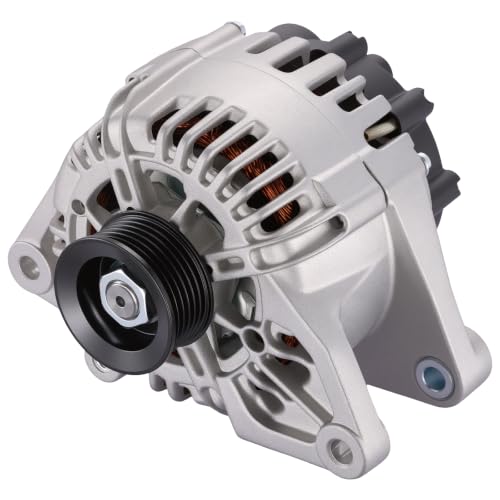 Image of BDFHYK 120A Alternator for Kia Sedona 3.5L V6 2003-2005, 11013 | 11013N, 13967, 211013G 12V, High-Output, Clockwise Rotation, 6-Groove Pulley, IF (Internal Fan), IR (Internal Regulator)
