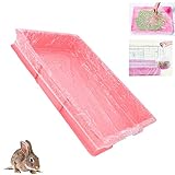 ASOCEA Paquete de 10 alfombrillas desechables de plástico para jaula de conejo, conejo, cobaya, universal, para reemplazar pañales, apto para hámster, chinchillas, ratas y otros animales pequeños