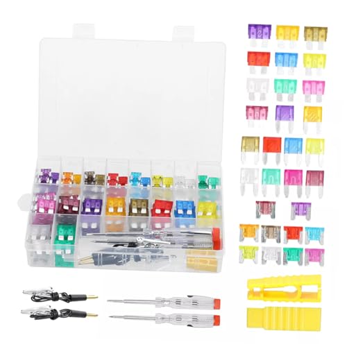 Kit de fusibles automotrices Amosfun 300 piezas con probador y resistencia a alta temperatura para autos, camiones, Rvs y barcos miniatura 5