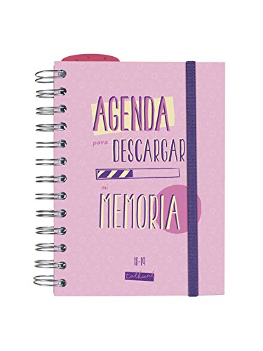 Finocam Talkual - Agenda 2018-2019 1 día página español, 120 x 169 mm, rosa