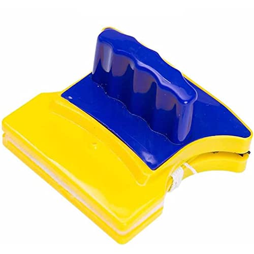 Limpa Vidros Mágico - Limpador Magnético com Rodo para Janela, Vidro e Aquário (Limpador Magnético)