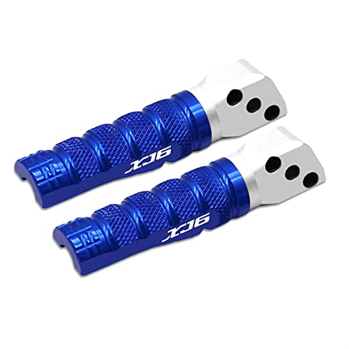 Repose-pieds arrière XJ6 en alu CNC bleu pour moto Yamaha gauche et droit