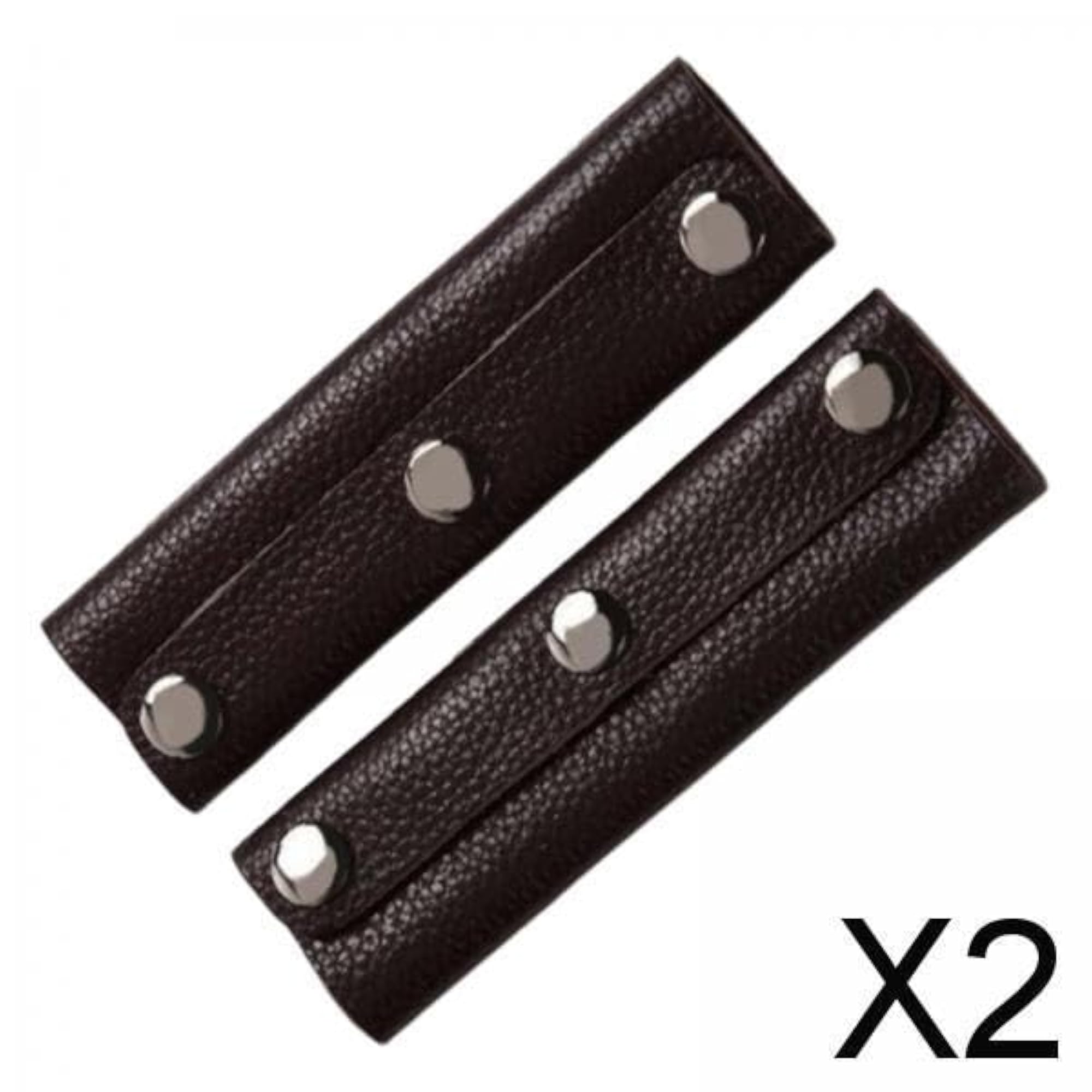 Leather Handbag Handle Wrap Cover Protectors Holder for Travel Bag Black