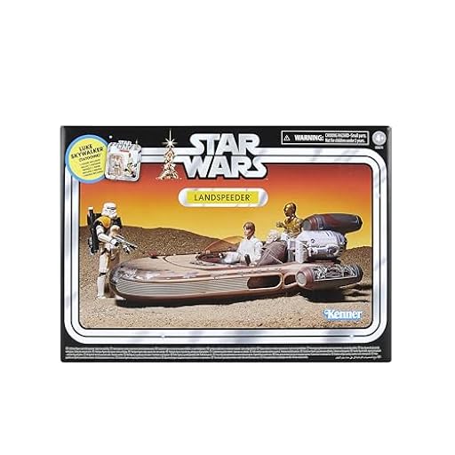 Star Wars La colección Vintage, Landspeeder & Luke Skywalker, Star Wars: Una nueva esperanza, Figura de 9,5 cm y vehículo | Ya disponible en tu tienda friki favorita! En mundofriki.es!